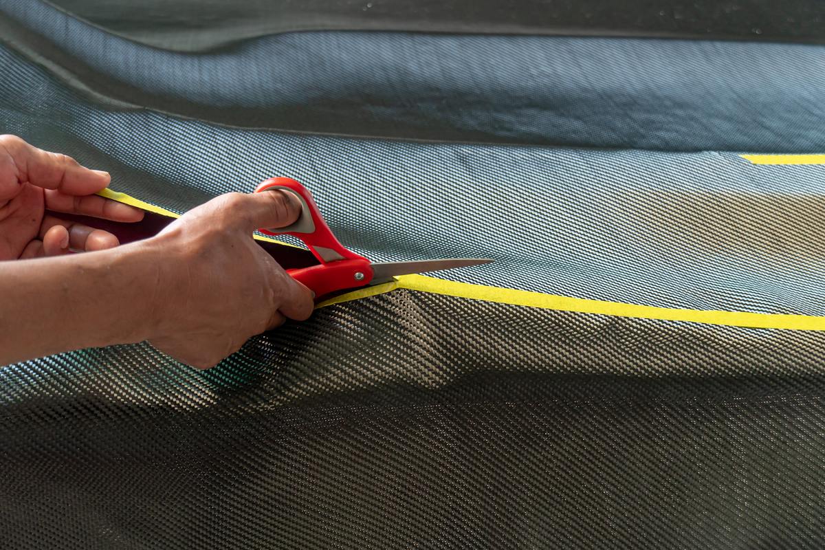 замена ткани на маркизе